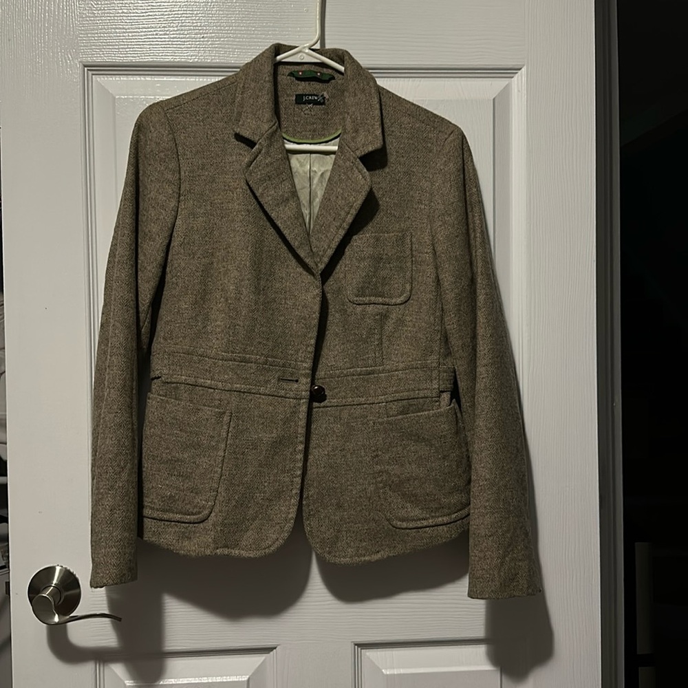J.Crew Woven Scottish Cloth Blazer Size S/M
